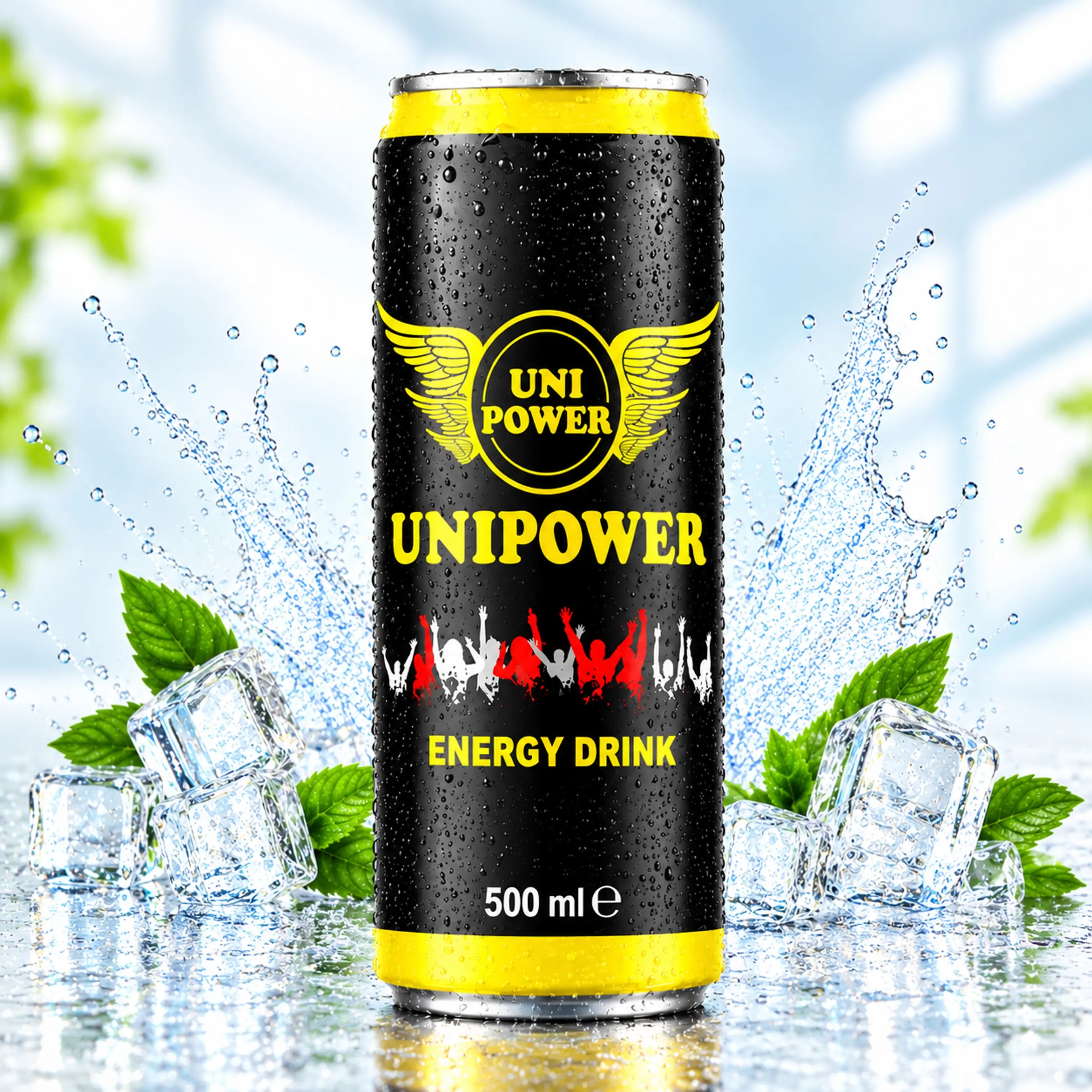 Uni Power 500 ml energy drink can